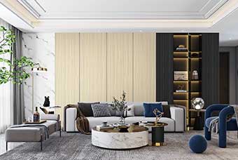 铜川轻奢风格-客厅