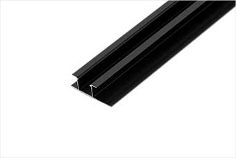 铜川航空纤维墙咔铝合金带灯中条（哑黑氧化）