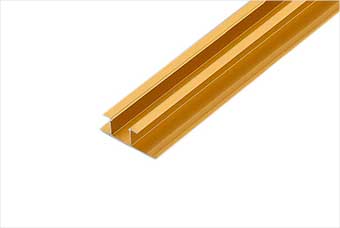 铜川航空纤维墙咔铝合金带灯中条（钛金氧化）