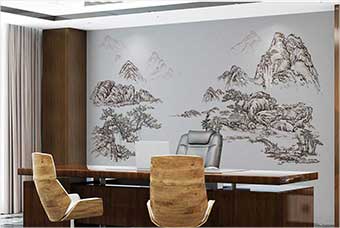 铜川森佰汇航空纤维墙咔（山水之间）