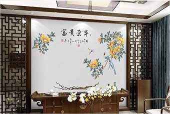 铜川森佰汇航空纤维墙咔（富贵荣华）